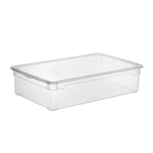 rotho-clear-aufbewahrungsbox-30-l-transparent-mit-deckel image 1