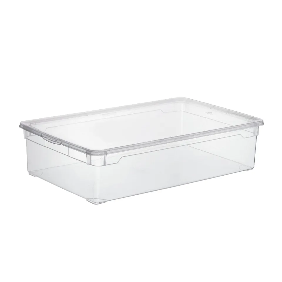 rotho-clear-aufbewahrungsbox-30-l-transparent-mit-deckel image 1