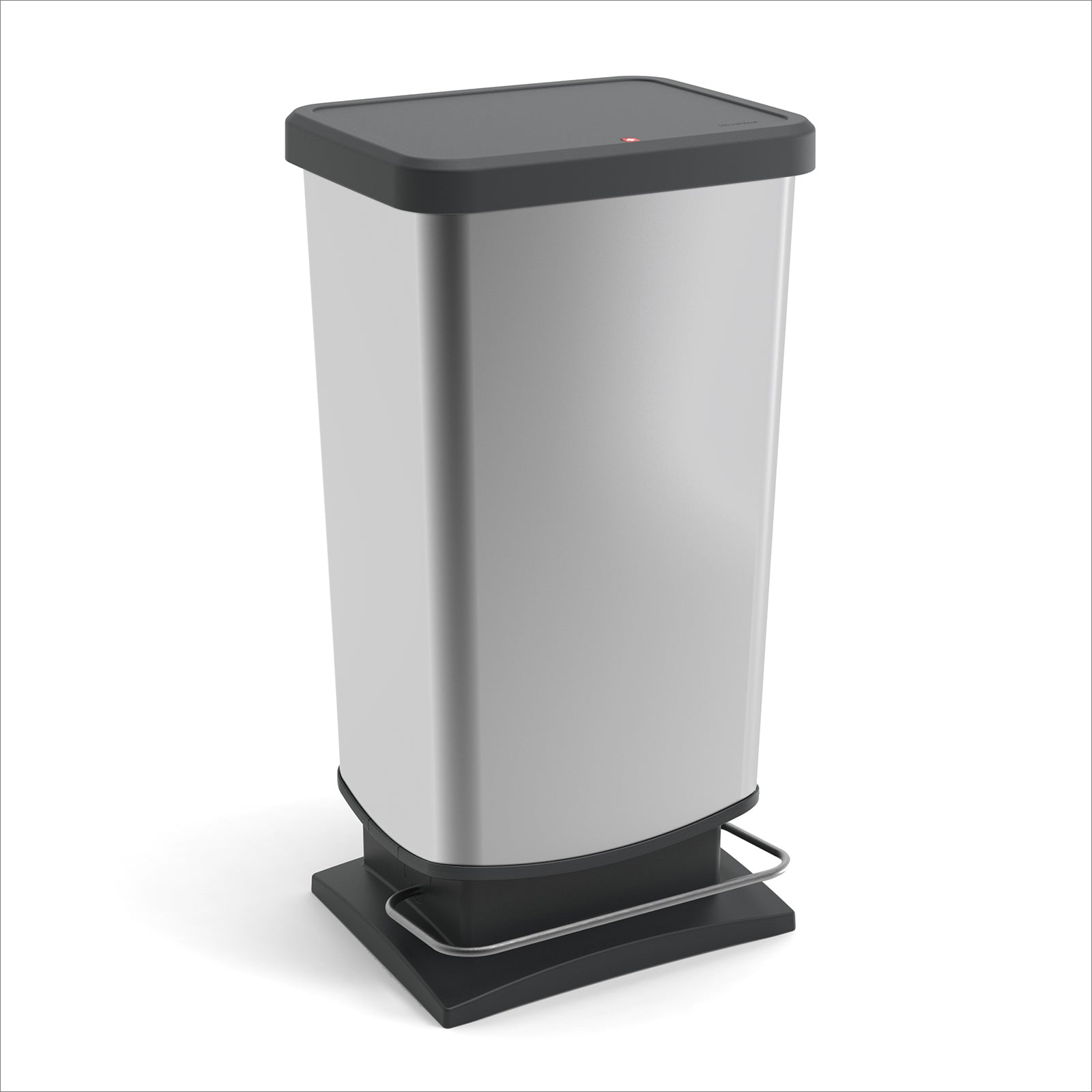 rotho-paso-treteimer-plus-40l-iml-silber-pedaleimer-gro image 2