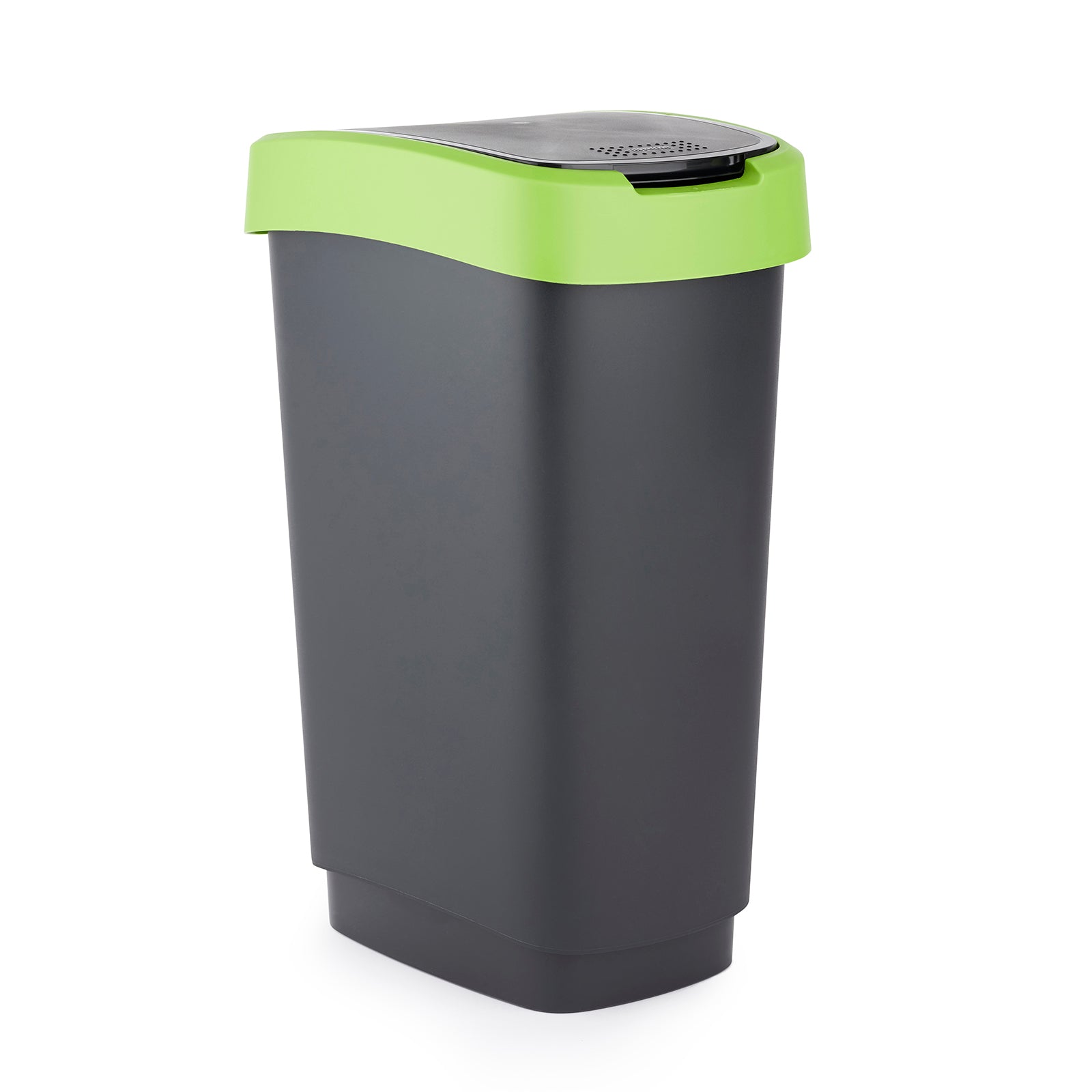 rotho-twist-m-lleimer-50-l-swingeimer-dunkelsilber-eckig image 4