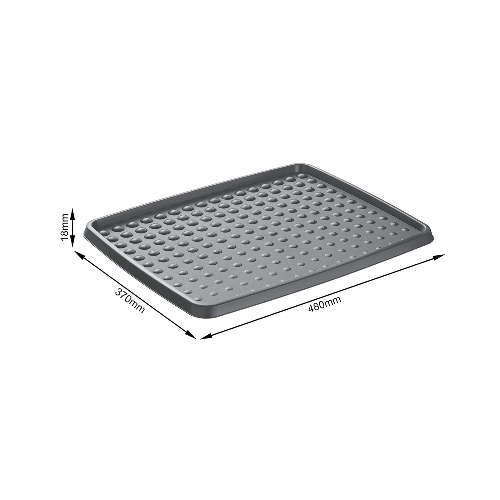 rotho-drops-schuhabtropfschale-48-cm-anthrazit-kunststoff image 3