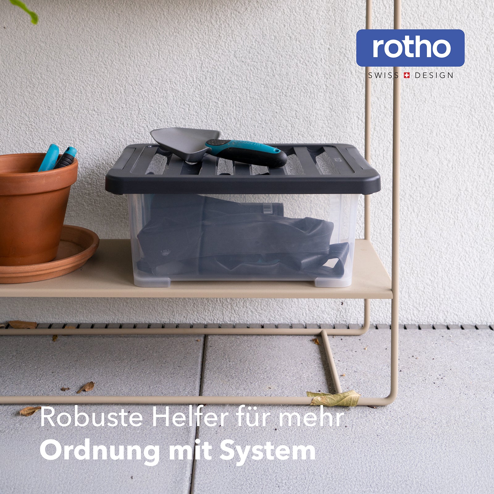 rotho-core-plus-aufbewahrungsbox-11-l-4er-set-schwarz image 2