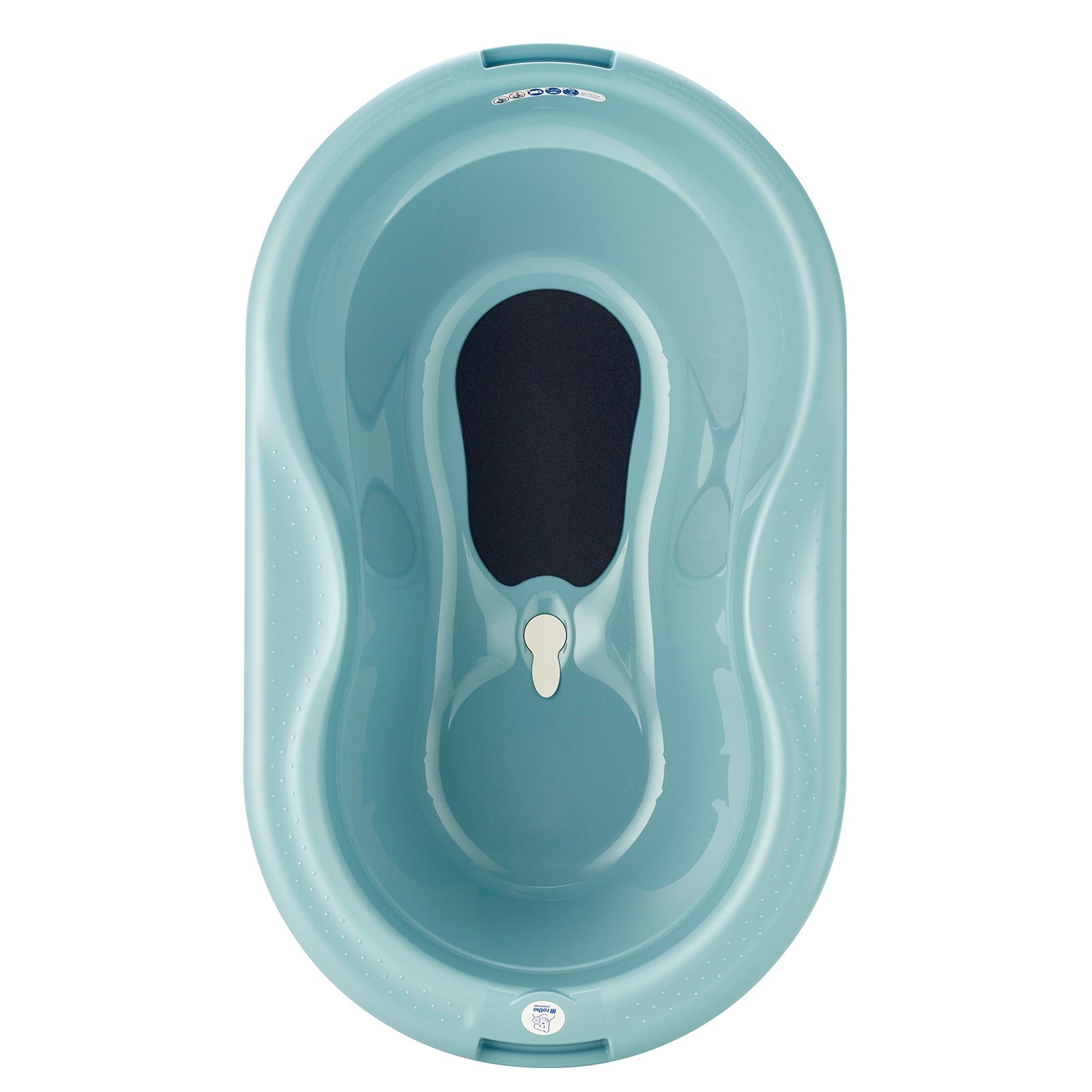 rotho-top-baby-badewanne-wei-mit-ablauf-und-matte image 6