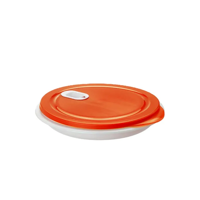 rotho-clever-mikrowellenteller-xl-1-2-l-rot-mit-deckel image 1