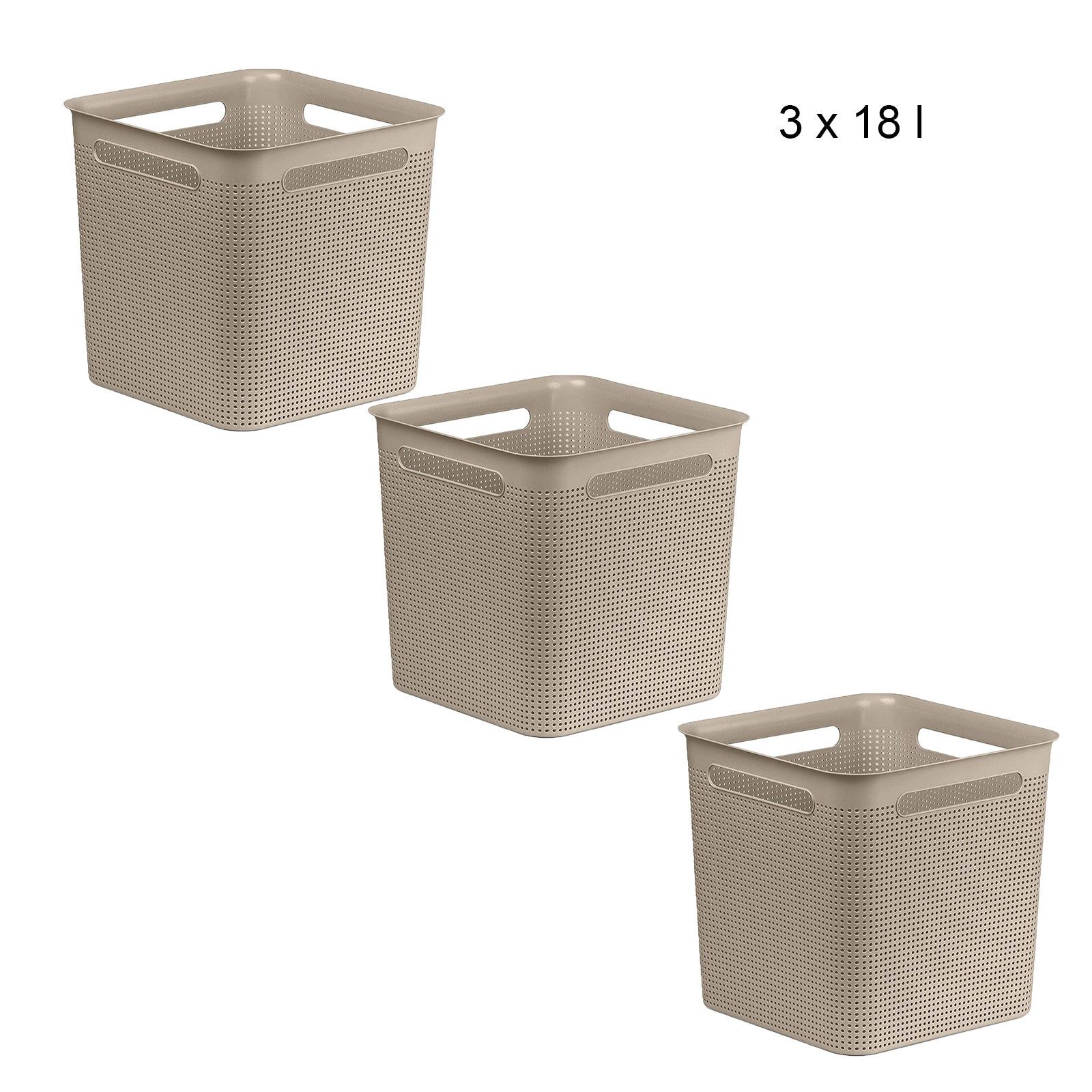 rotho-brisen-box-18-l-anthrazit-wei-cappuccino-3er-set image 2