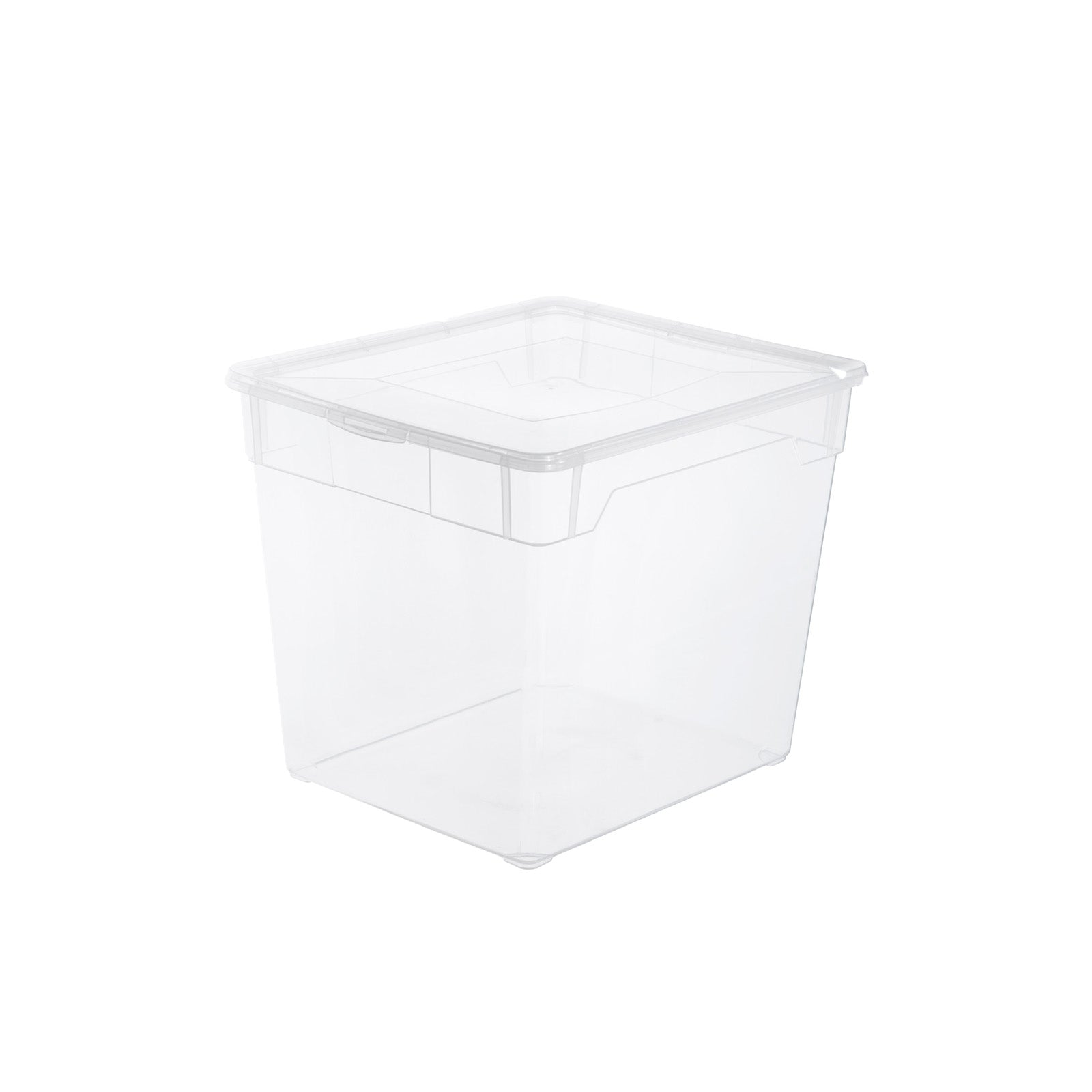 rotho-clear-aufbewahrungsbox-31-l-transparent-mit-deckel-stapelbar image 1