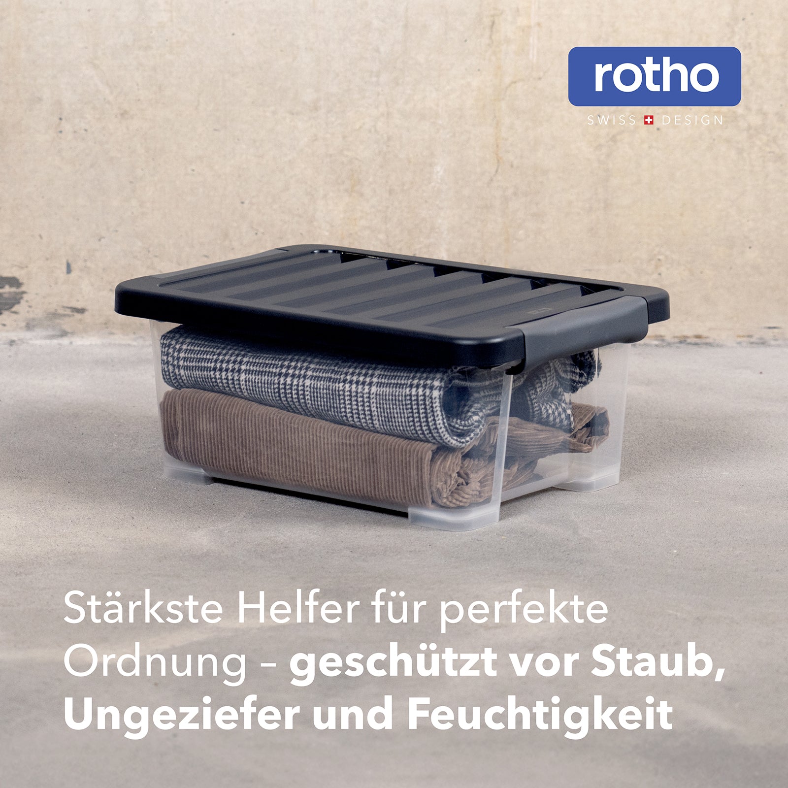 rotho-core-pro-boxen-11l-4er-set-schwarz-mit-dichtung image 2