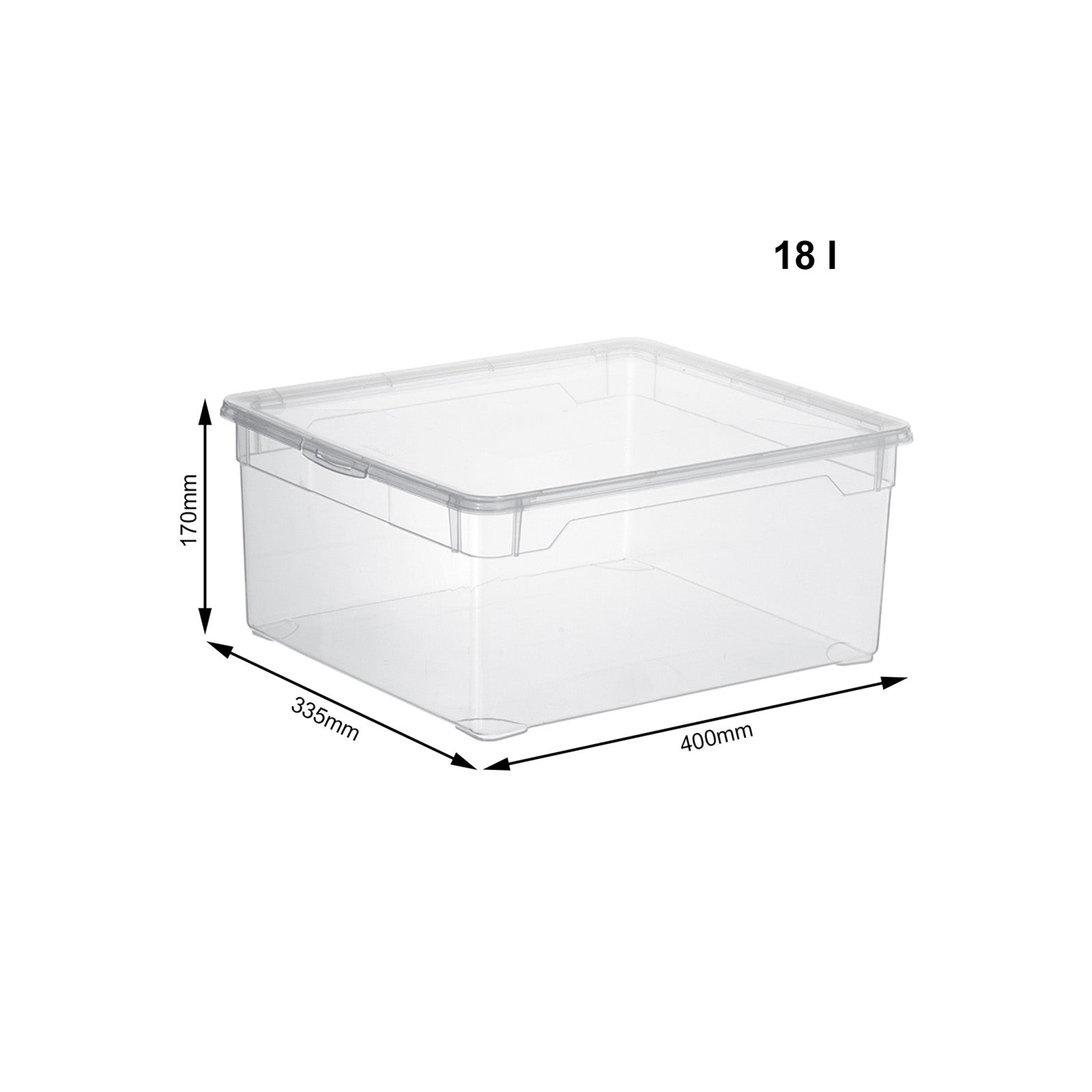 rotho-clear-box-18-l-aufbewahrungsbox-transparent-stapelbar image 4