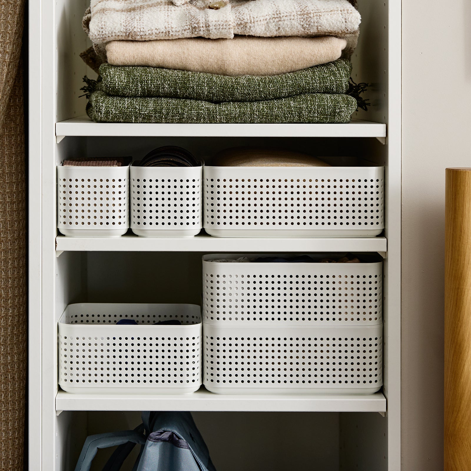 rotho-wop-kleiderschrank-organizer-korb-m-wei-2er-set image 7