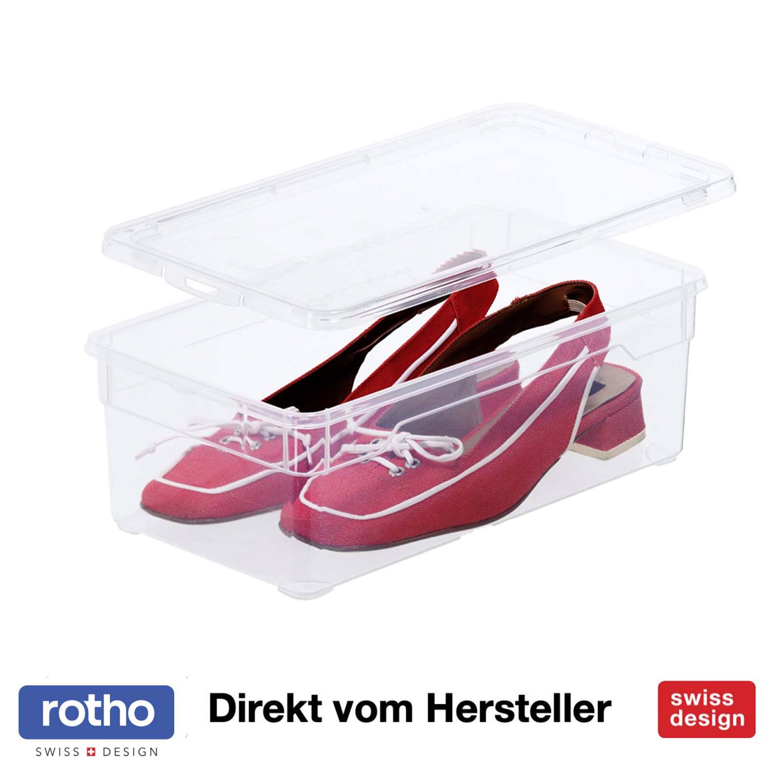 rotho-clear-box-lady-shoe-5l-schuhbox-transparent image 7