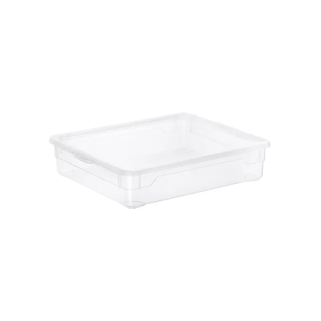 rotho-clear-box-shirt-9-l-transparent-mit-deckel image 1