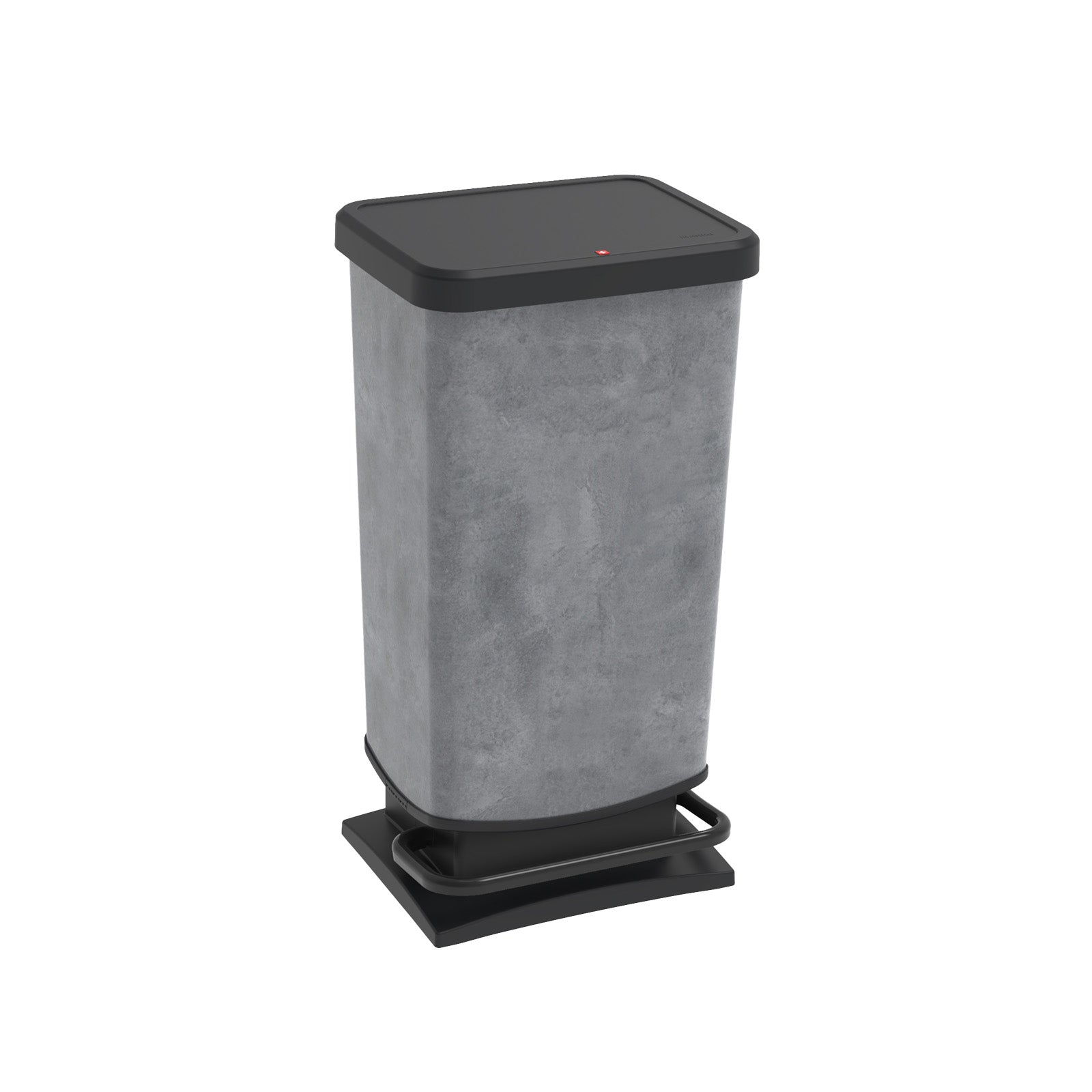 rotho-paso-treteimer-40-l-anthrazit-mit-pedal-und-d-mpfer image 1
