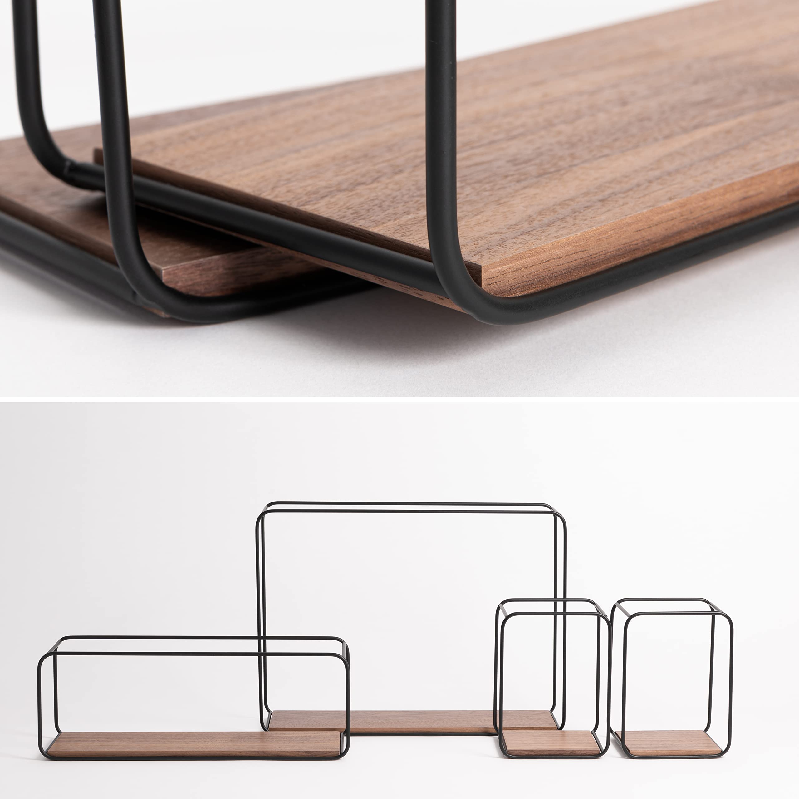 kazai-jona-wandregal-set-4-teilig-walnuss-metall image 4