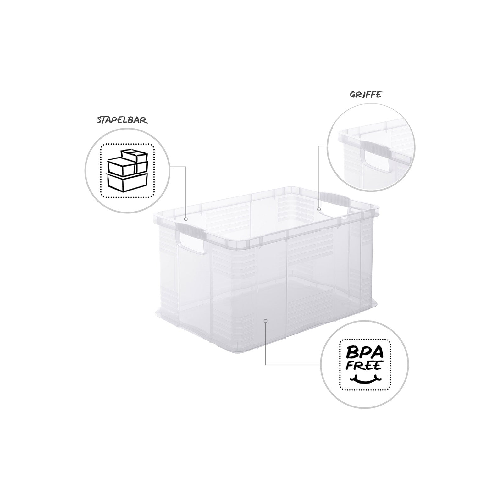 rotho-agilo-systembox-din-a5-6-l-transparent-stapelbar image 6