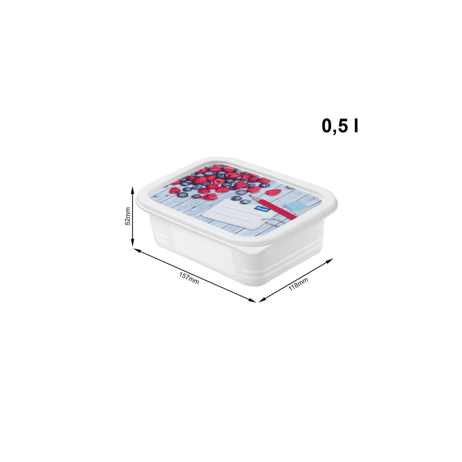 rotho-domino-gefrierdosen-4x-0-5-l-horizontblau-bpa-frei image 8