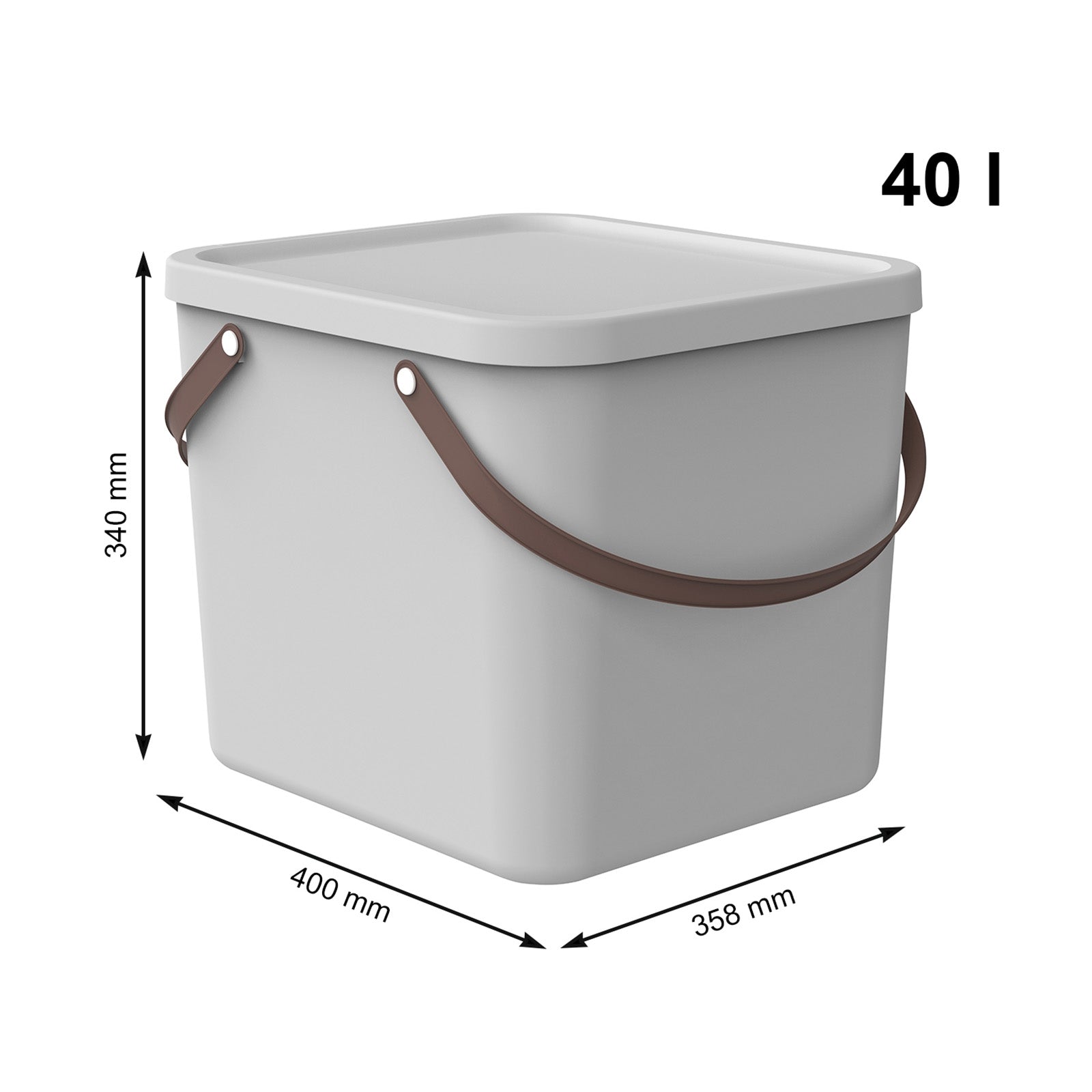 rotho-albula-box-40-l-anthrazit-mit-griff-recycelt image 8