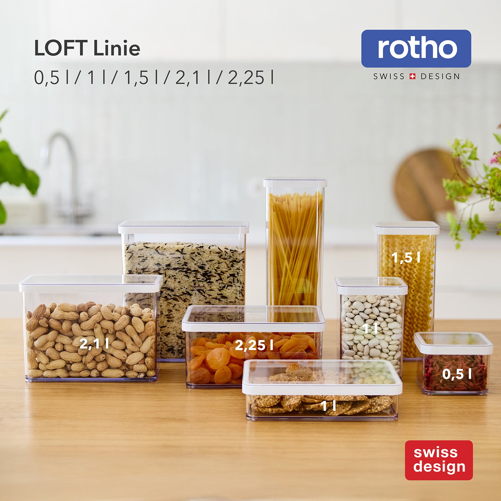 rotho-loft-vorratsdosen-24-tlg-transparent-wei-luftdicht image 7