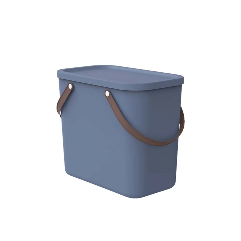 rotho-albula-aufbewahrungsbox-25-l-anthrazit-mit-deckel image 1