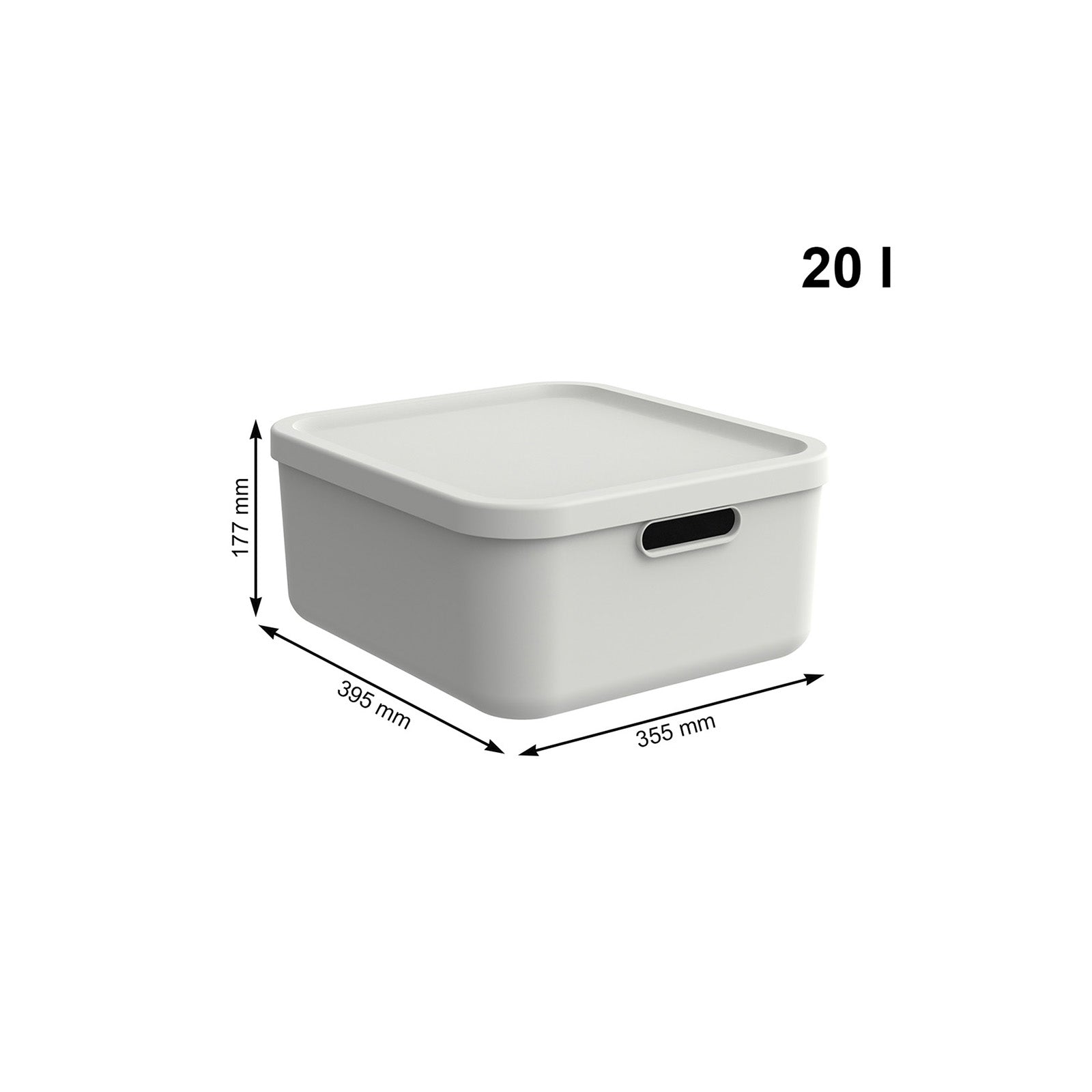 rotho-albula-light-box-20l-anthrazit-stapelbar-recycelt image 8