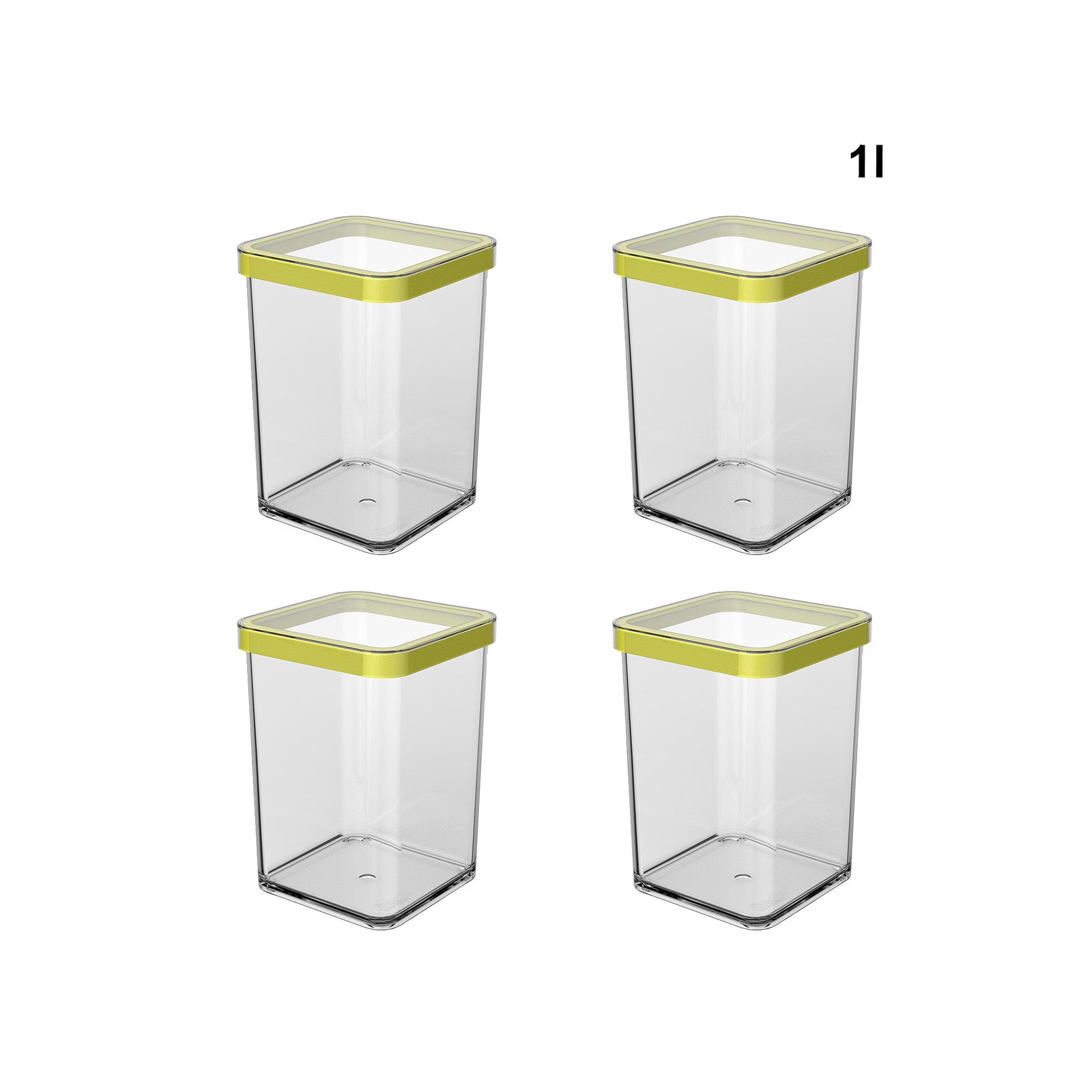 rotho-loft-ordnungsbox-1-l-4er-set-wei-aromadicht image 1