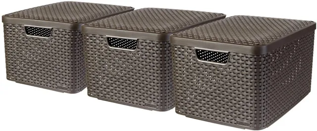 curver-style-aufbewahrungsboxen-dunkelbraun-s-m-l-3-tlg image 1