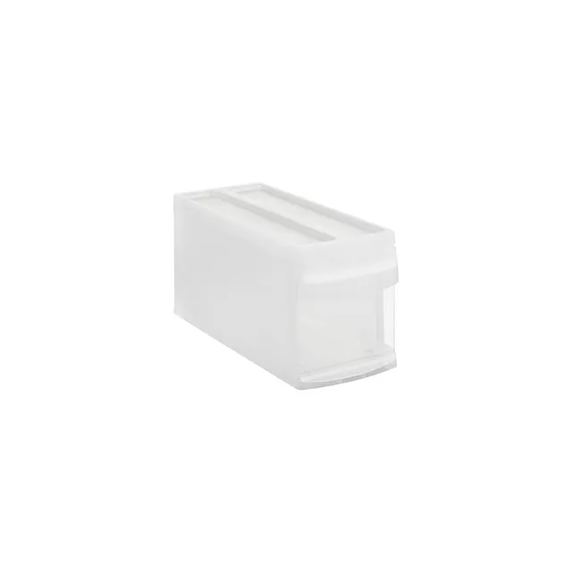 rotho-systemix-schubladenbox-s-transparent-anthrazit-stapelbar image 1