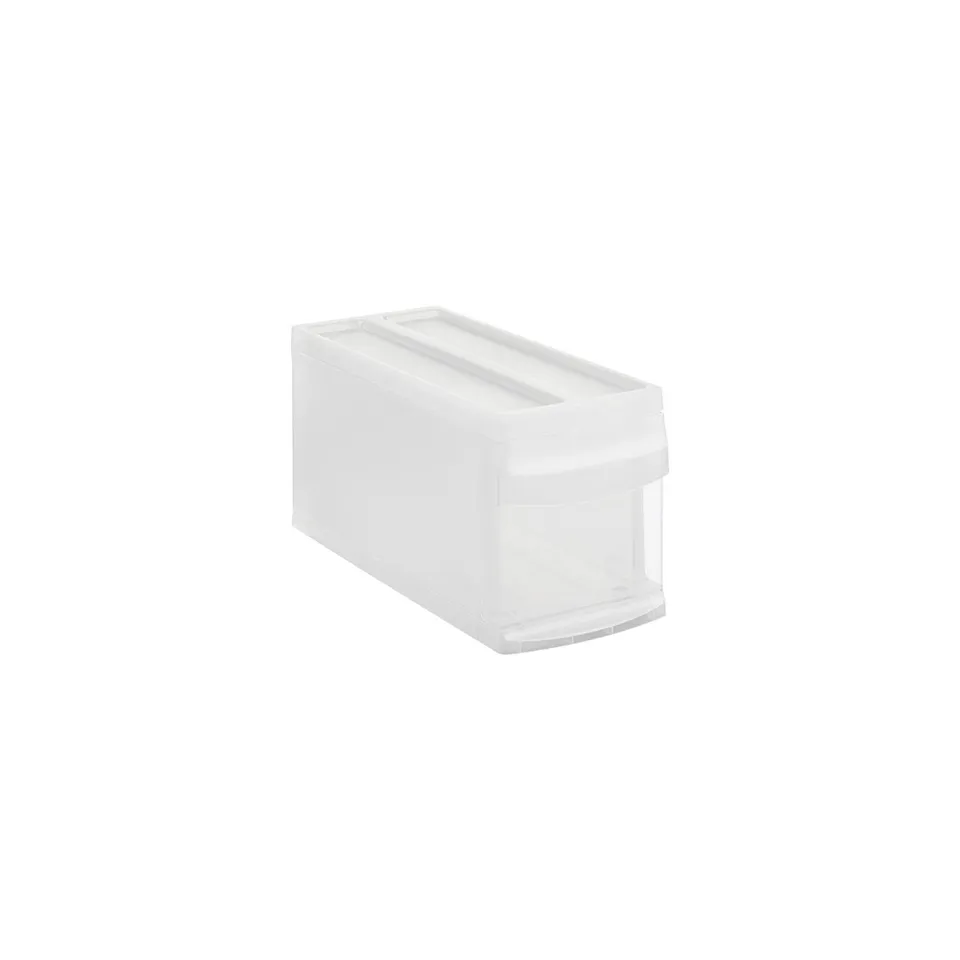 rotho-systemix-schubladenbox-s-transparent-anthrazit-stapelbar image 1