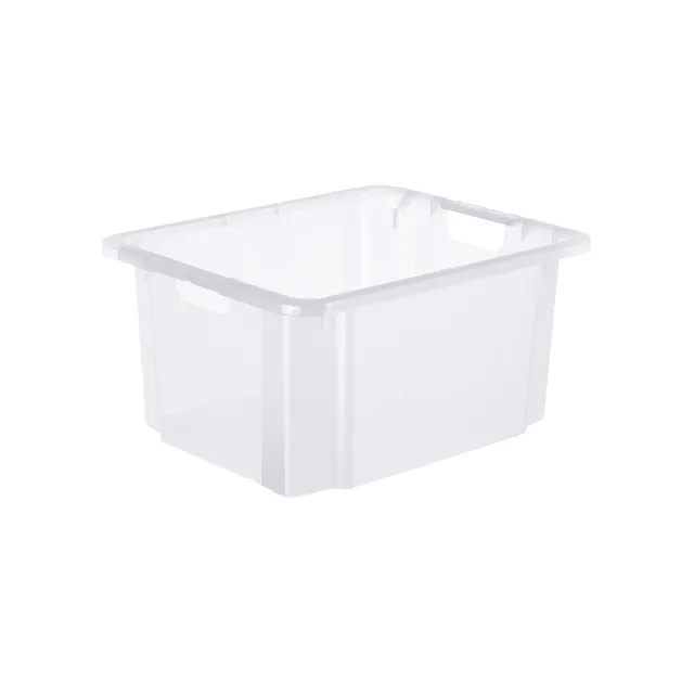 rotho-reverso-drehstapelbox-46l-transparent-polypropylen image 1