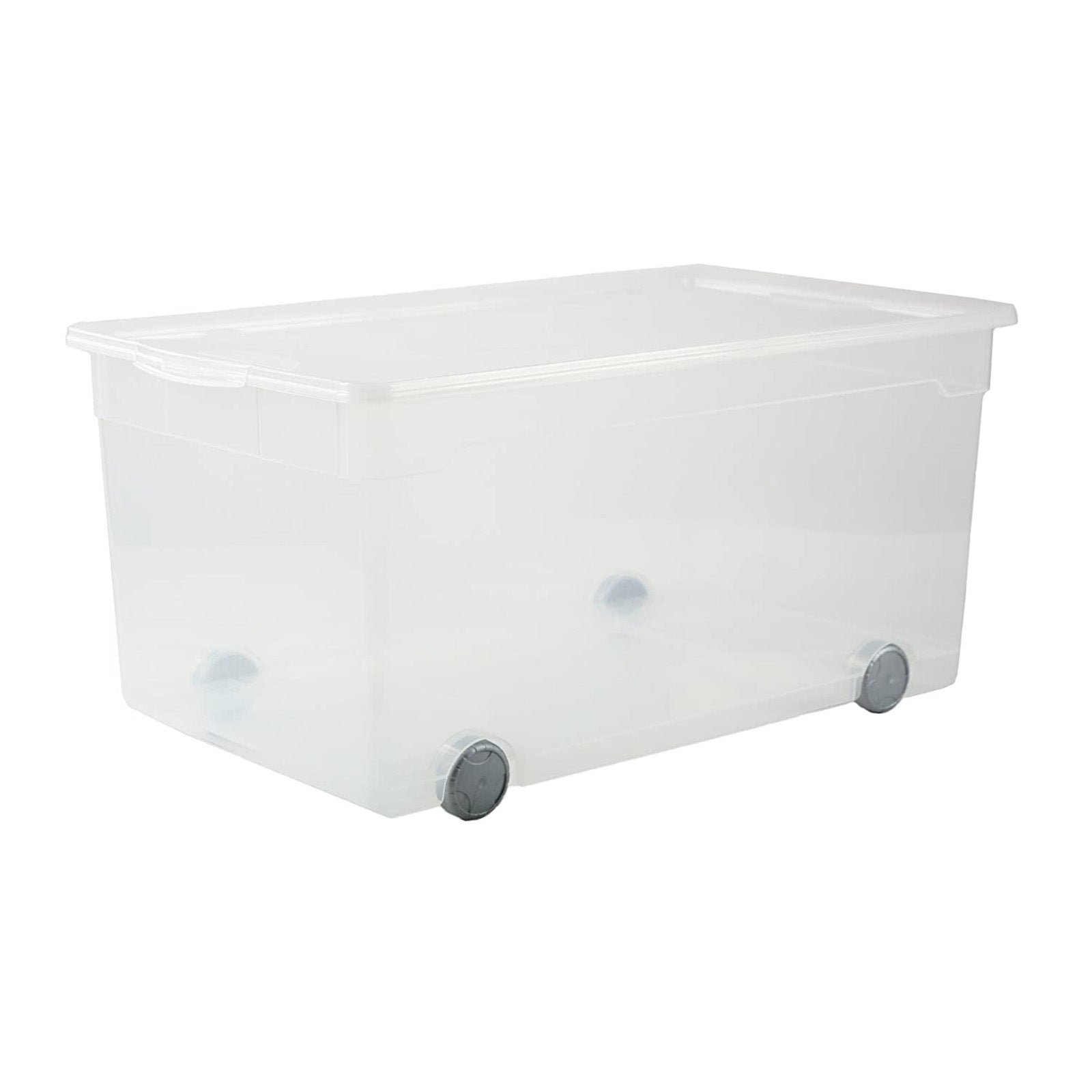rotho-clear-aufbewahrungsbox-mit-rollen-63-l-transparent image 1