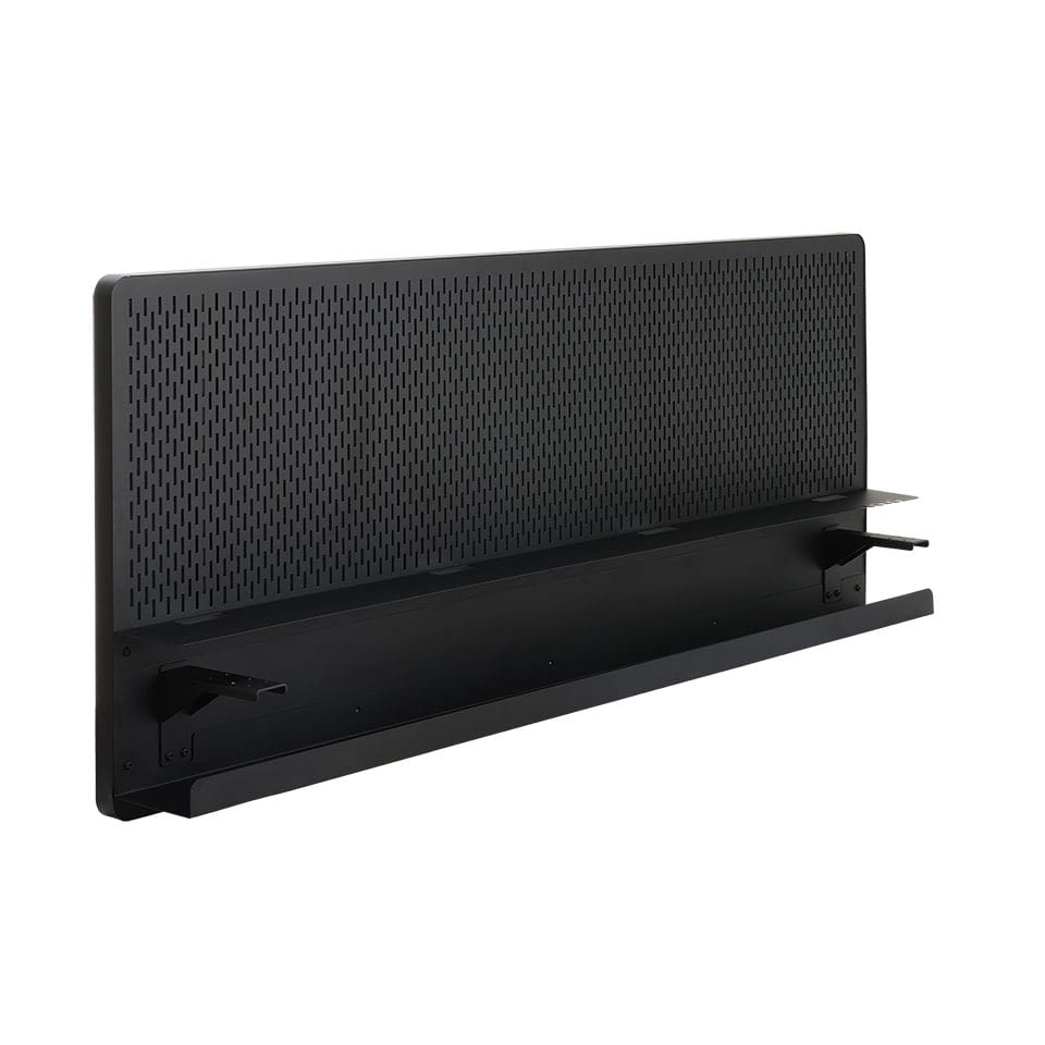 lento-adapt-board-akustiktrennwand-schwarz-1500-mm-mit-kabelkanal image 2