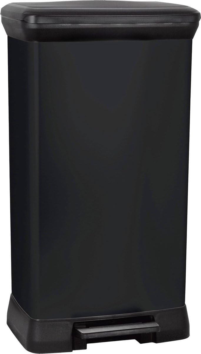 curver-decobin-treteimer-50l-schwarz-m-lleimer-mit-deckel image 1