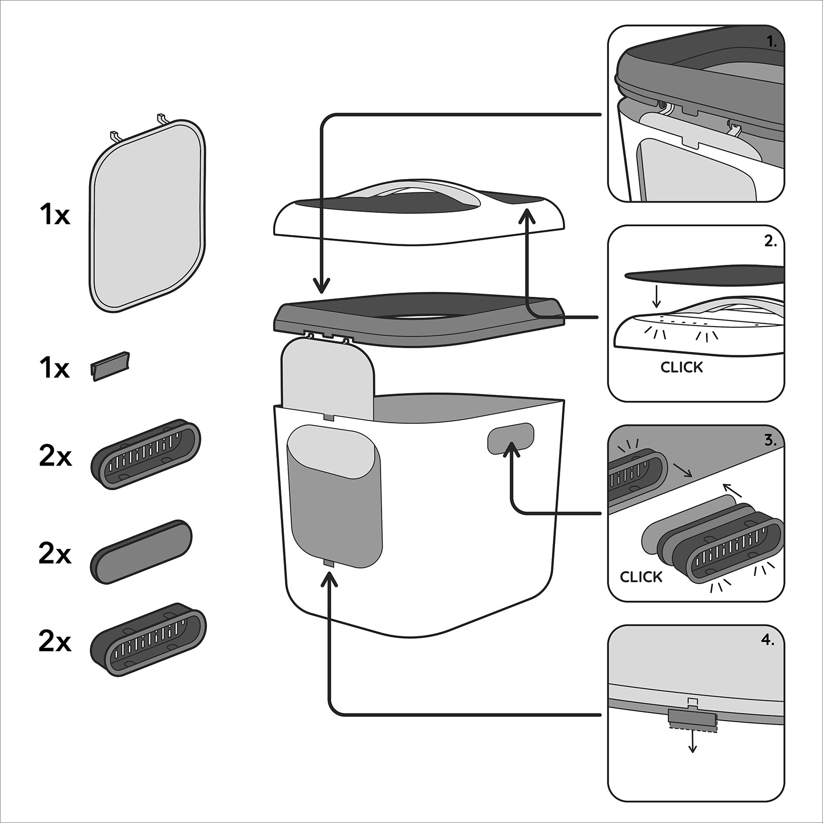 rotho-bea-xl-katzentoilette-haubentoilette-katzenklo-navy image 8