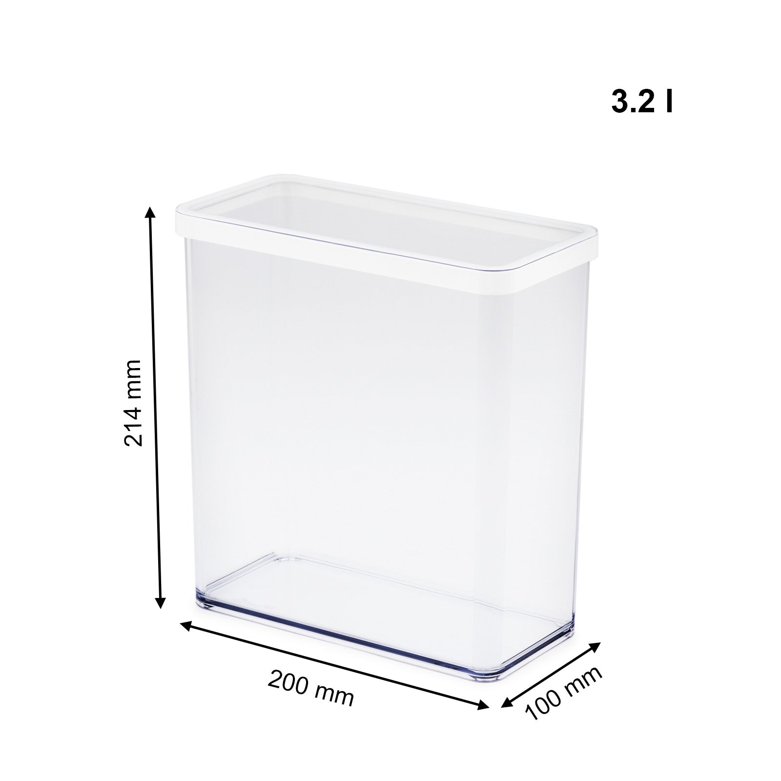 rotho-loft-vorratsdose-3-2l-rechteckig-transparent-rot image 7