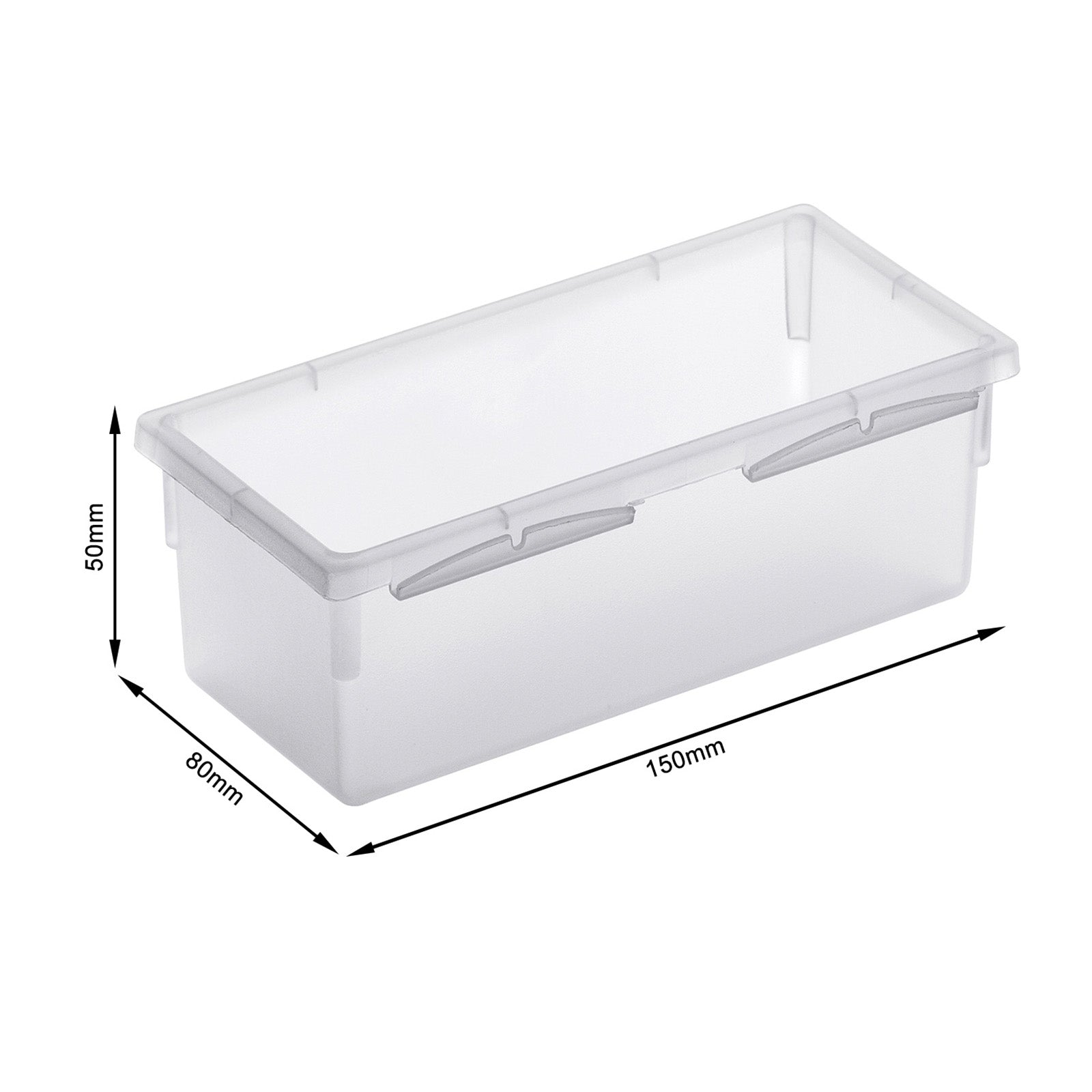 rotho-basic-ordnungssystem-15x8-cm-transparent-stapelbar image 2