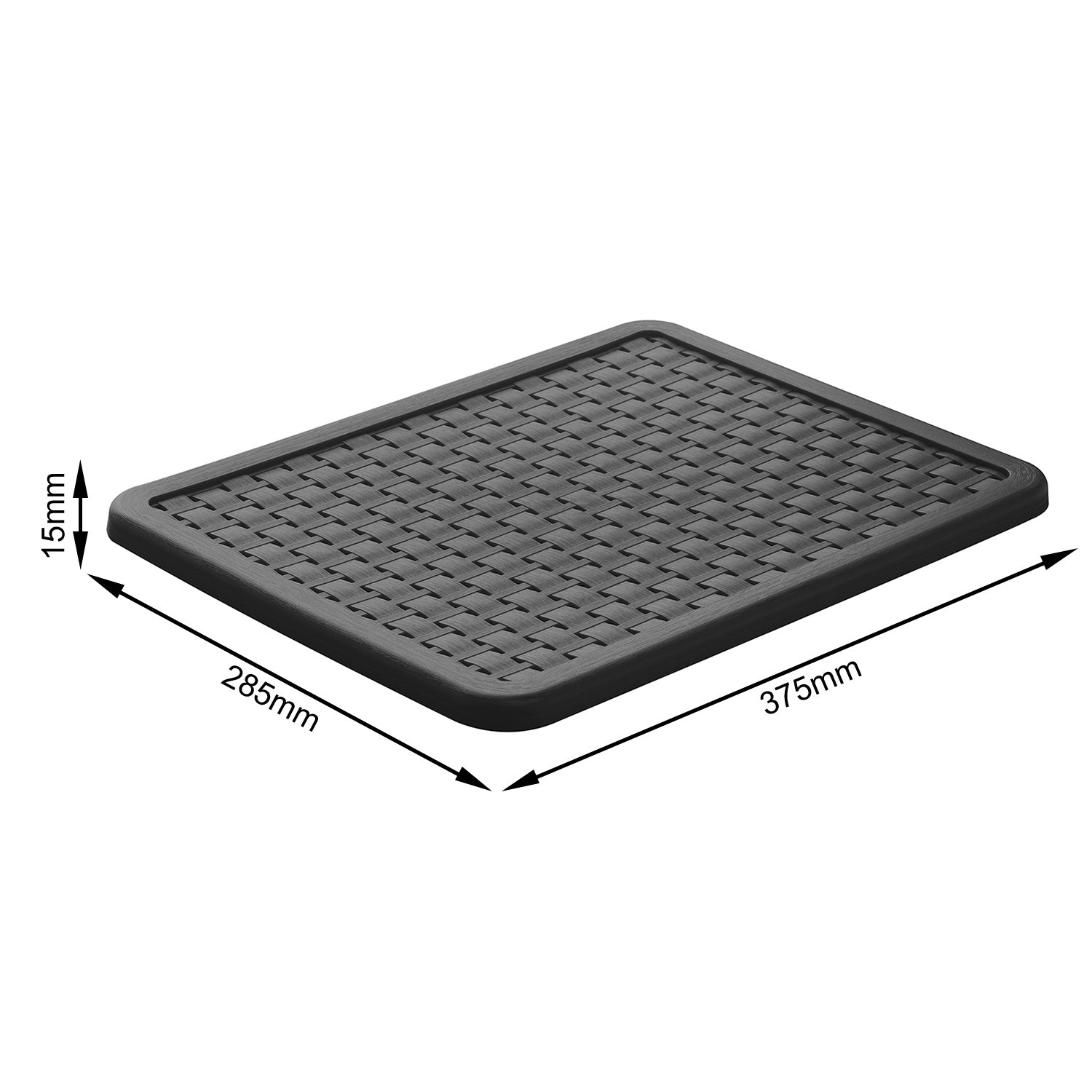 rotho-country-deckel-a4-aufbewahrungsbox-anthrazit-rattan-optik image 8