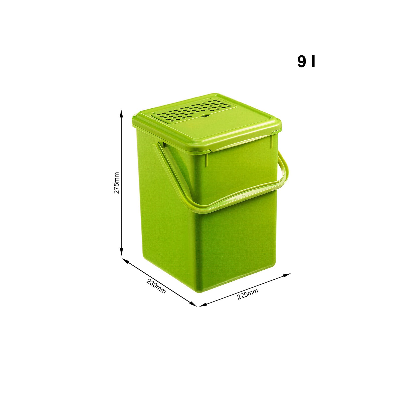 rotho-bio-komposteimer-9-l-mistletoe-gr-n-mit-aktivkohlefilter image 8