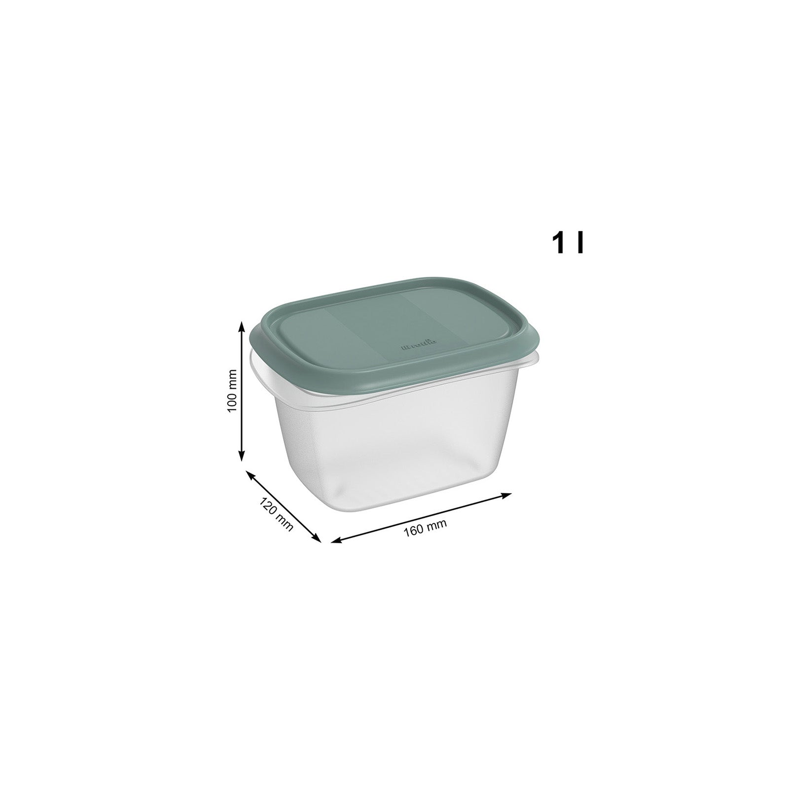 rotho-elements-k-hlschrankdose-1-0-l-hoch-transparent-dicht image 4