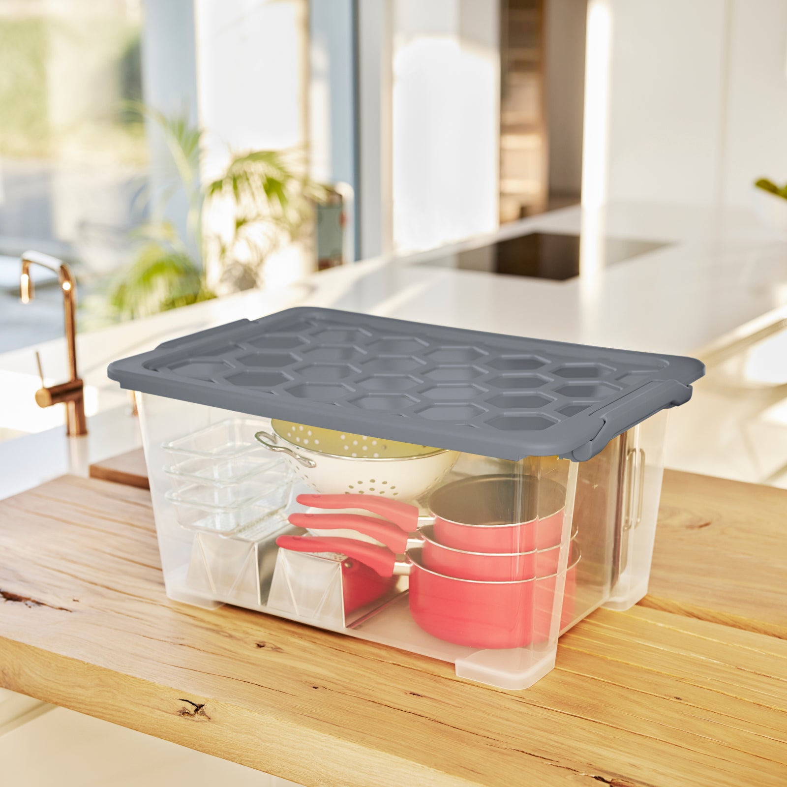 rotho-evo-safe-aufbewahrungsbox-44l-mit-deckel-anthrazit image 4