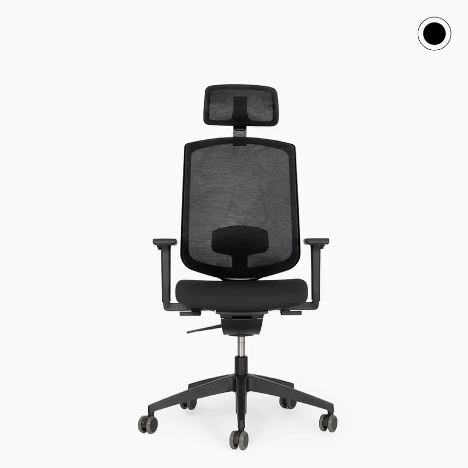 lento-laboro-b-rostuhl-mit-kopfst-tze-schwarz-ergonomisch image 1