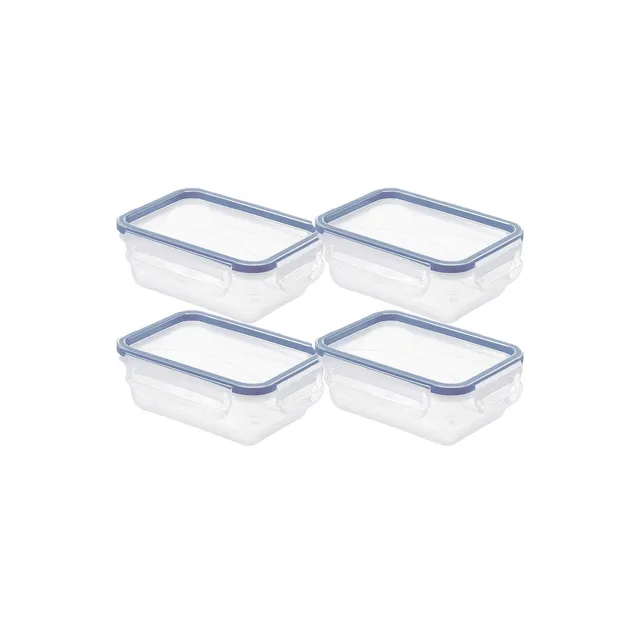 rotho-clic-lock-frischhaltebox-0-5-l-4er-set-horizontblau-luftdicht image 1