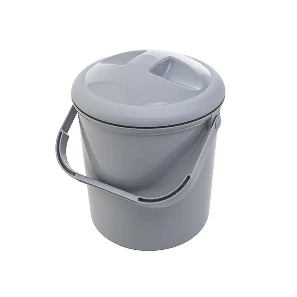 rotho-bella-bambina-windeleimer-10-l-stone-grey-geruchsdicht image 1