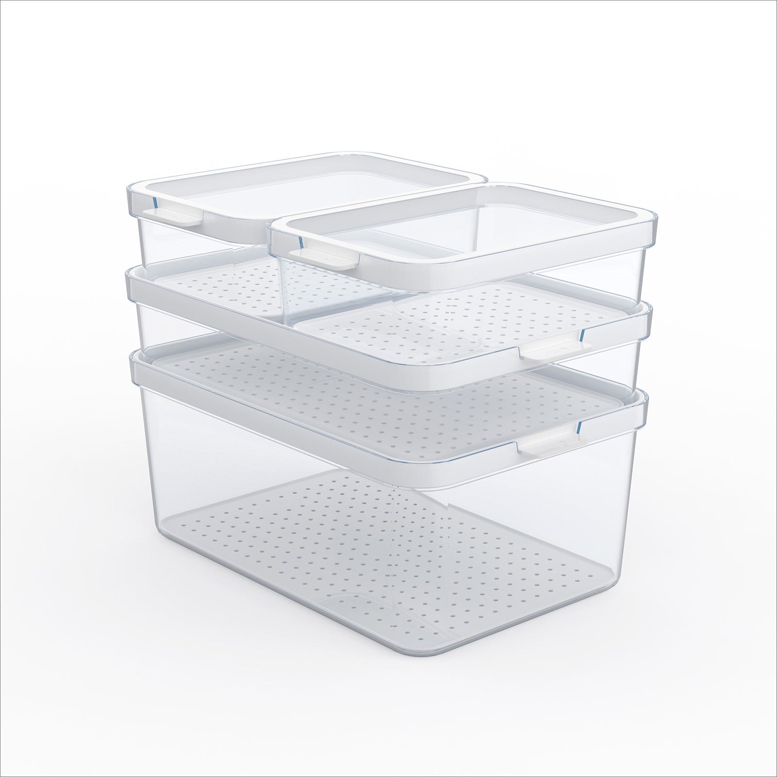 rotho-cauma-k-hlschrank-organizer-4-tlg-transparent image 1