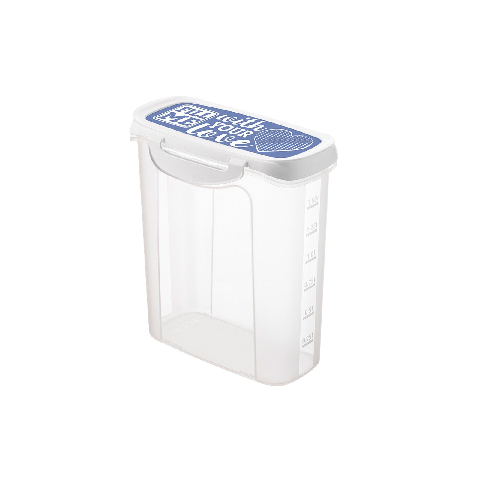 rotho-clic-lock-streudose-1-5-l-horizontblau-transparent image 2