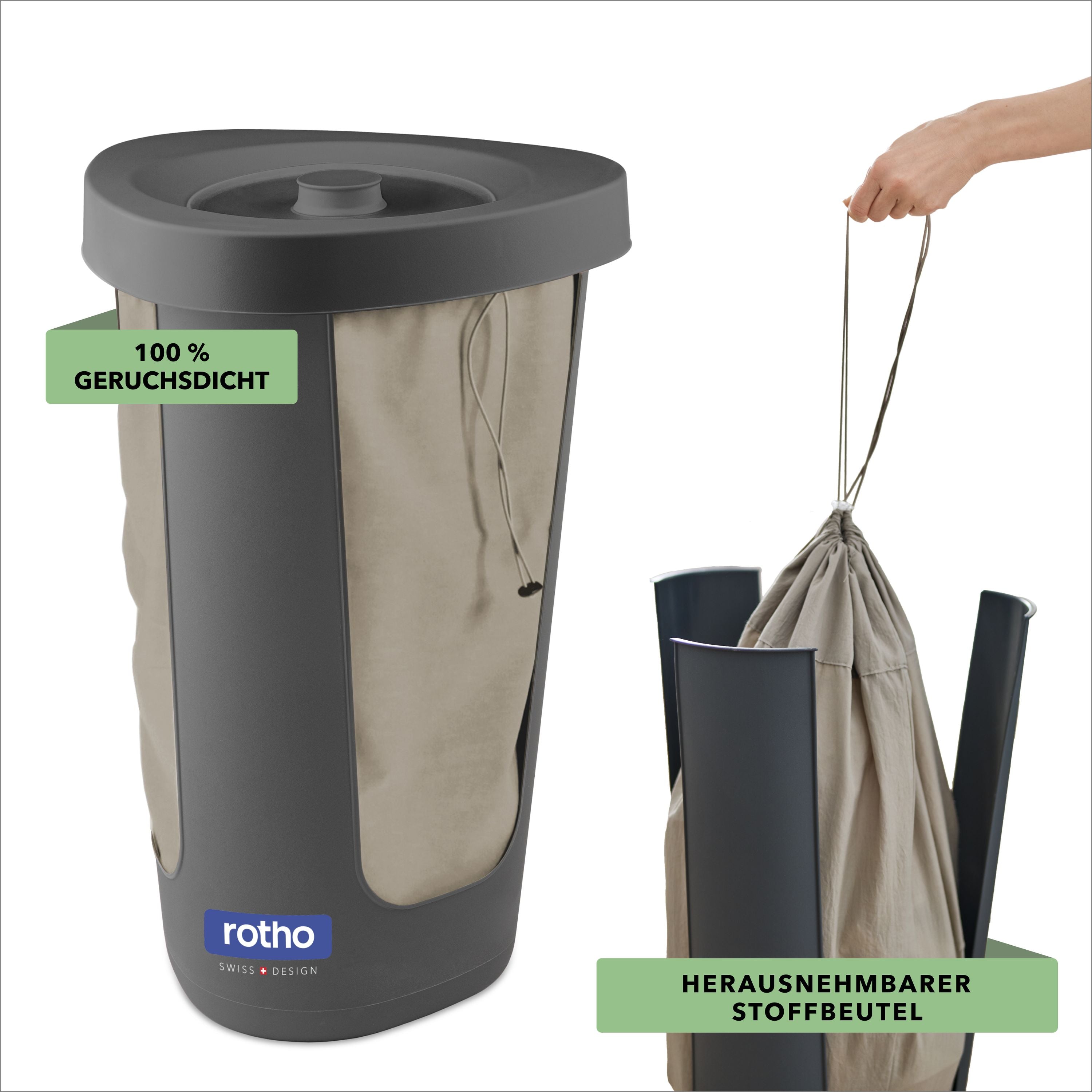 rotho-fabu-pfandflaschensammler-50-l-anthrazit-mit-beutel image 7