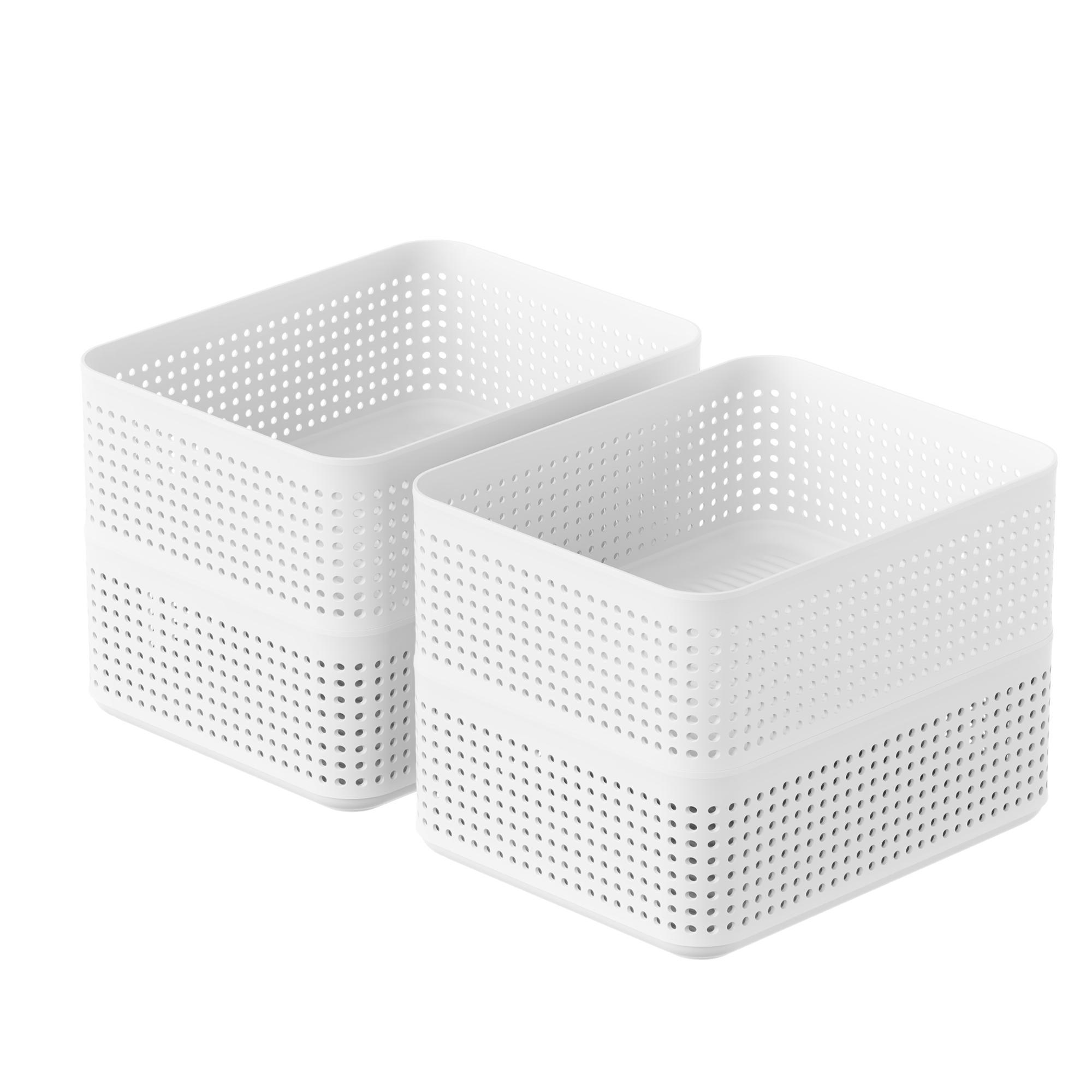 rotho-wop-korb-l-wei-4er-set-schrank-organizer image 1