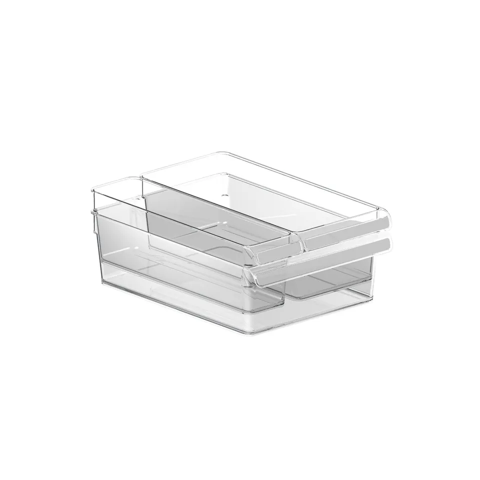 rotho-loft-k-hlschrankorganizer-3er-set-transparent-mit-griff image 1