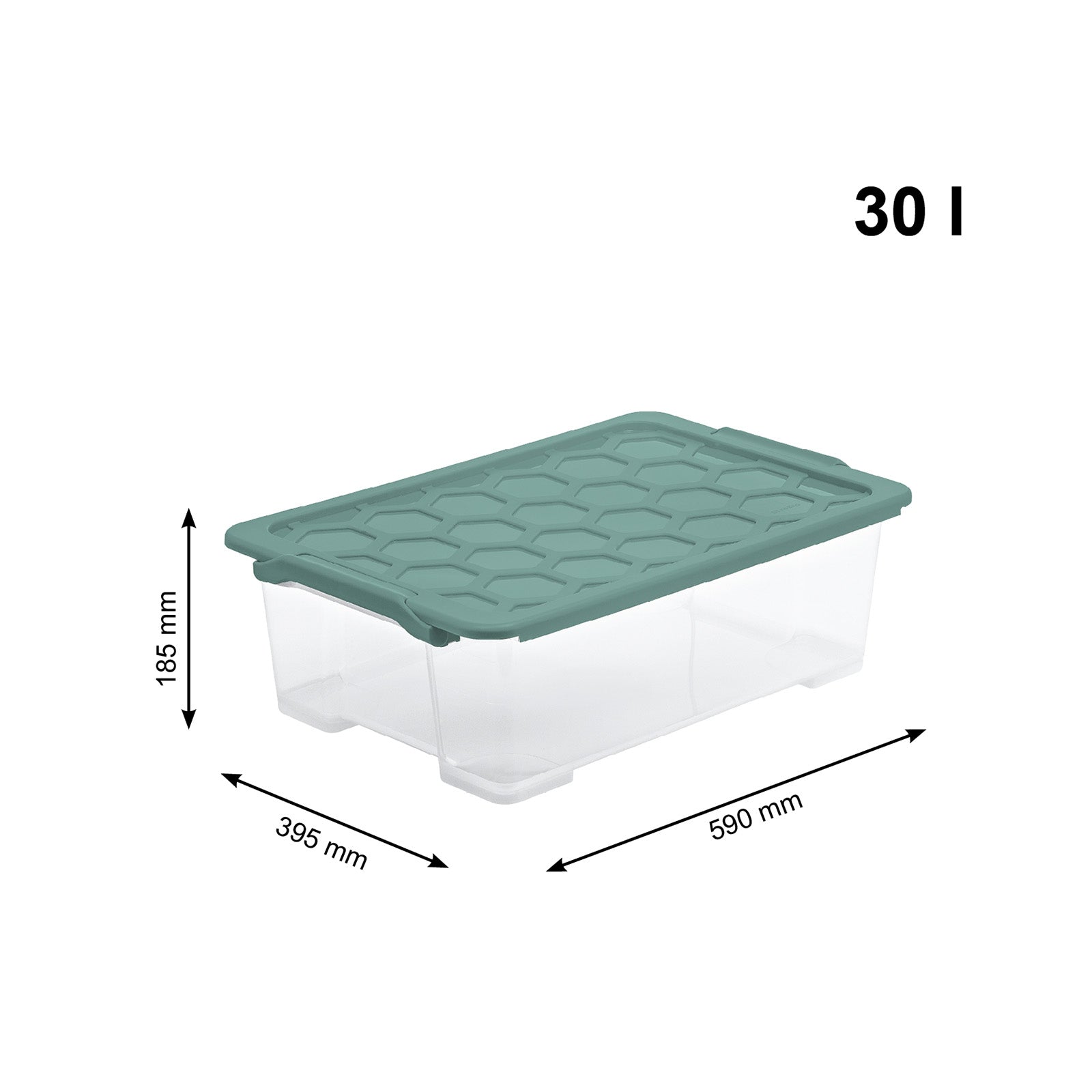 rotho-evo-safe-box-mit-deckel-30-l-transparent-lebensmittelecht image 5