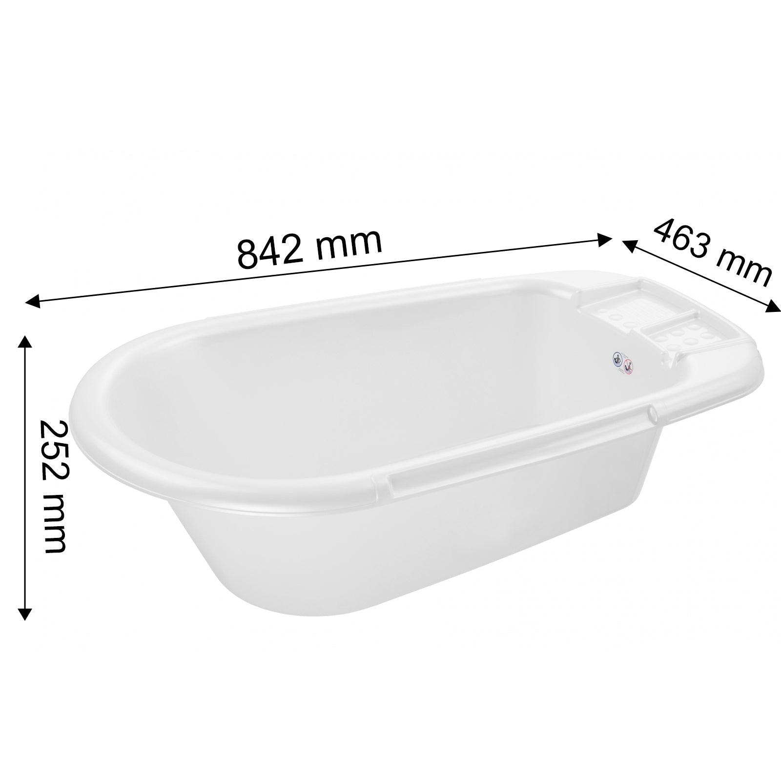 rotho-bella-bambina-babybadewanne-misty-blau-mit-sitz image 7