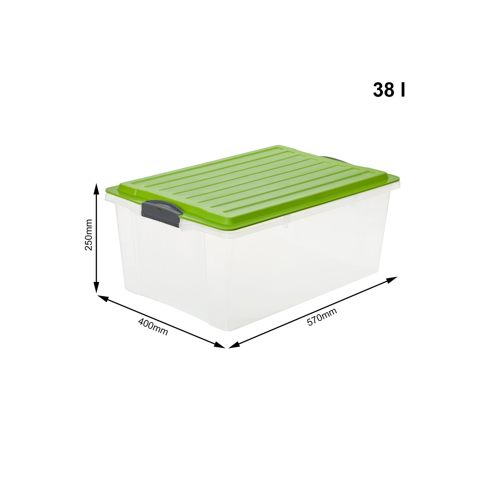 rotho-compact-3er-set-box-38-l-aufbewahrungsbox-anthrazit-stapelbar image 7
