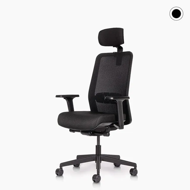 lento-proto-b-rostuhl-mit-kopfst-tze-netz-schwarz-ergonomisch image 1